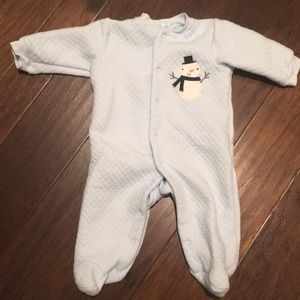 Chick pea 6-9m blue button up